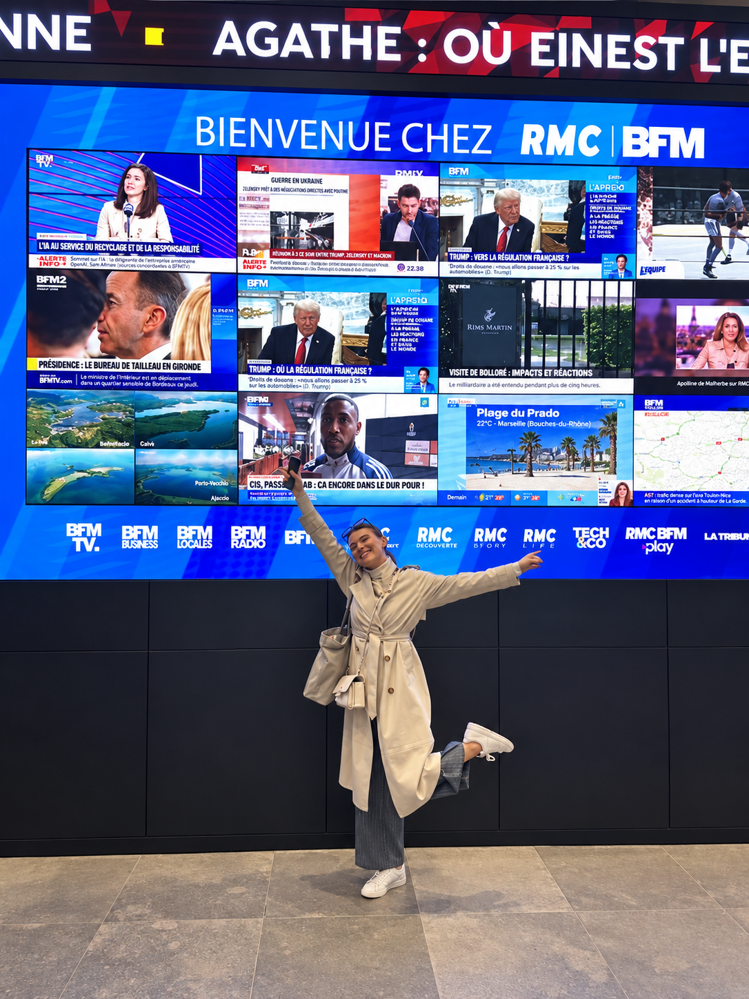 Sur place dans les studios RMC BFM à l’occasion d’un passage média des dirigeants